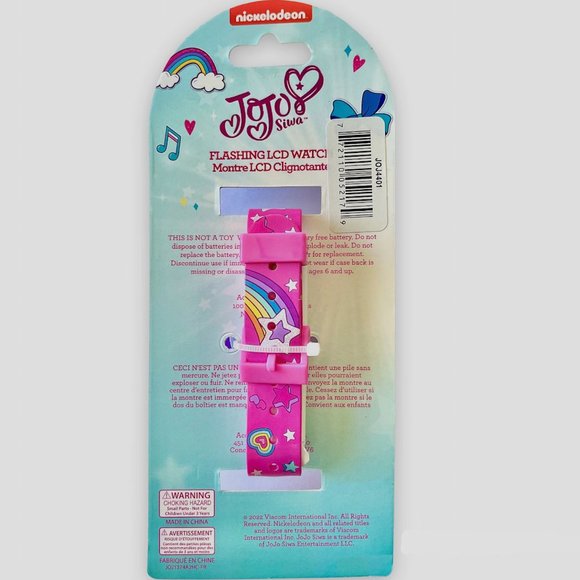 🆕 JOJO SIWA ~ FLASHING COLOURS LCD DIGITAL WRIST WATCH ~ Nickelodeon - Picture 4 of 9